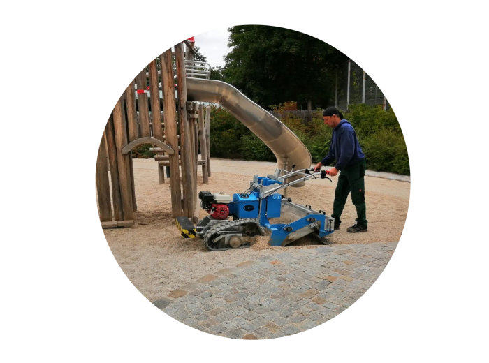 Baby Tapiro – Präzise Sandaufbereitung für Spielplätze