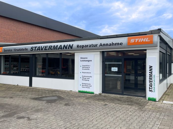 Darstellung des Stavermann Ersatzteillagers