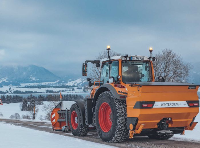 Kugelmann Duplex Dreipunkt Streumaschine – Effiziente Streutechnik für präzise Winterdiensteinsätze | Robust & zuverlässig